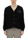 Alex Sphere Intarsia Cardigan Black - VIVIENNE WESTWOOD - BALAAN 2