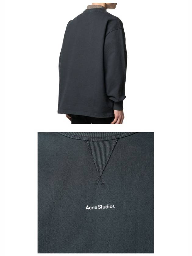 Lettering Logo Sweatshirt Black - ACNE STUDIOS - BALAAN 6