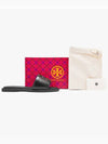 Double T Slide Slippers Black - TORY BURCH - BALAAN 5