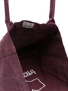 Yenky Logo Washed Cotton Tote Bag Purple - ISABEL MARANT - BALAAN 5