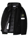 Logo David TC Down Hooded Jacket Black - STONE ISLAND - BALAAN 8