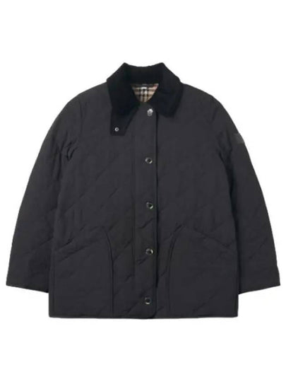 Diamond Quilted Thermoregulated Barn Jacket Black - BURBERRY - BALAAN 2