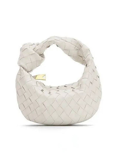 Jodie Intrecciato Small Tote Bag Chalk - BOTTEGA VENETA - BALAAN 2