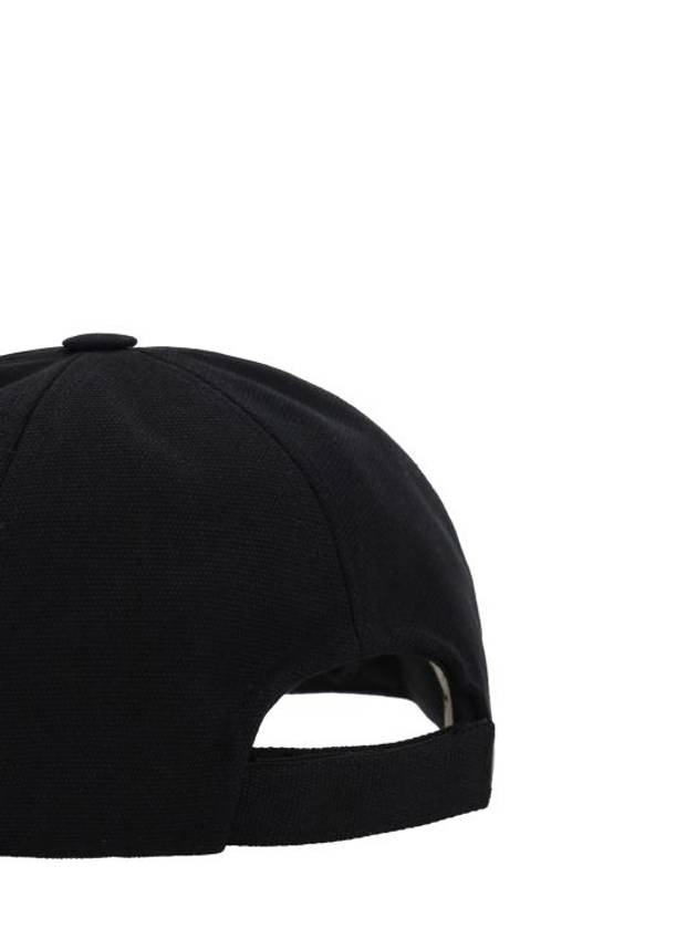 Tyron Logo Cotton Ball Cap Black - ISABEL MARANT - BALAAN 4