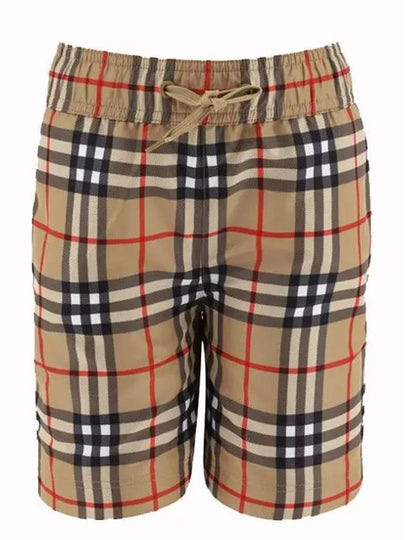 Kids Vintage Check Shorts Beige - BURBERRY - BALAAN 2