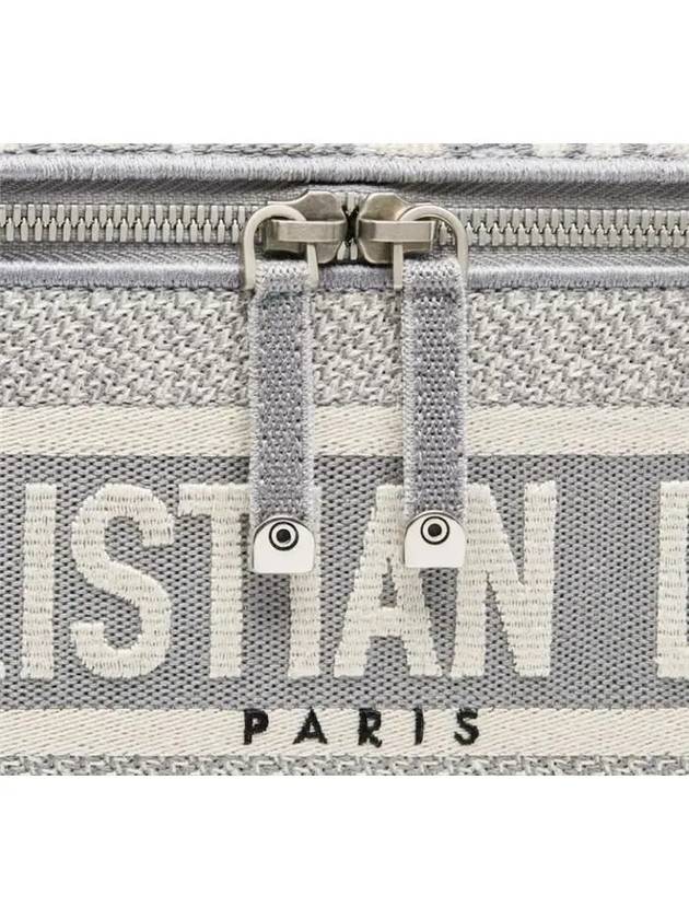 Diortravel Oblique Embroidered Vanity Case Tote Bag Grey - DIOR - BALAAN 7