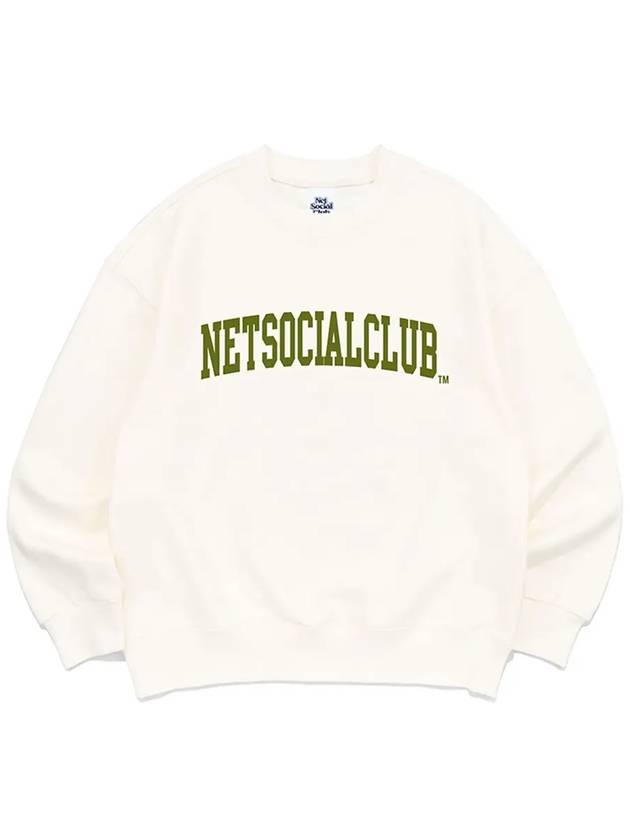 ARCH LOGO SWEATSHIRTS IVORY - NET SOCIAL CLUB - BALAAN 1