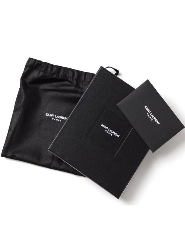 East/West Wallet In Smooth Leather Black - SAINT LAURENT - BALAAN 8