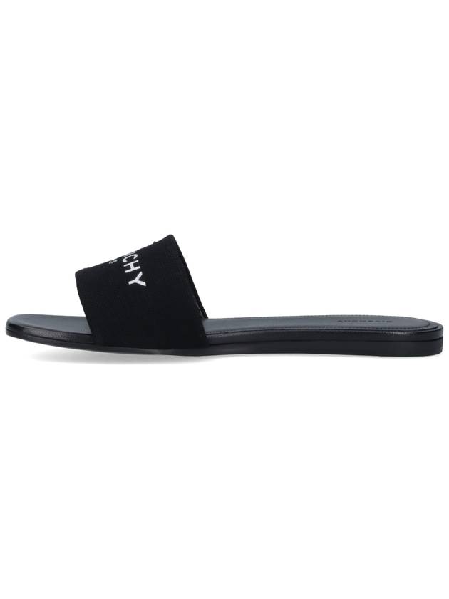 4G Logo Print Slippers Black - GIVENCHY - BALAAN 4