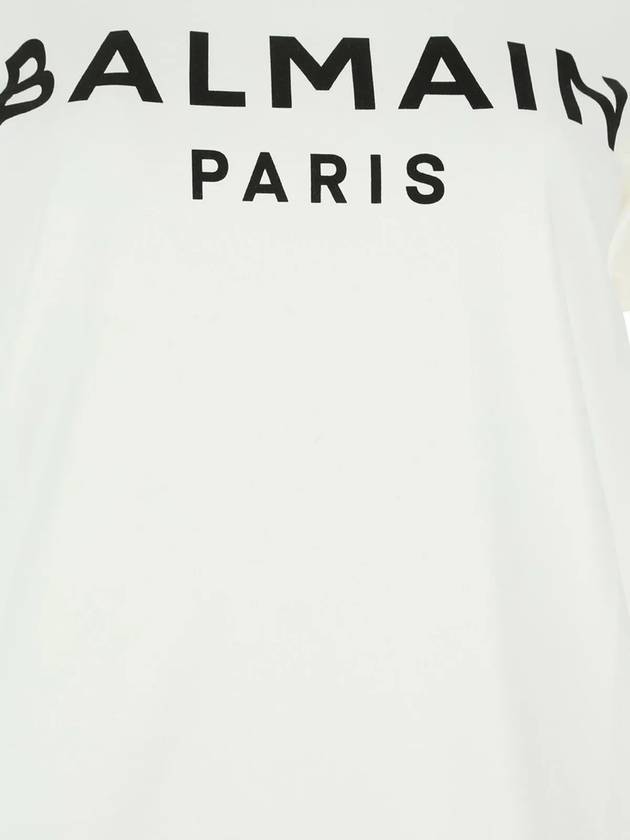 Logo Crew Neck Short Sleeve T-Shirt White - BALMAIN - BALAAN 4