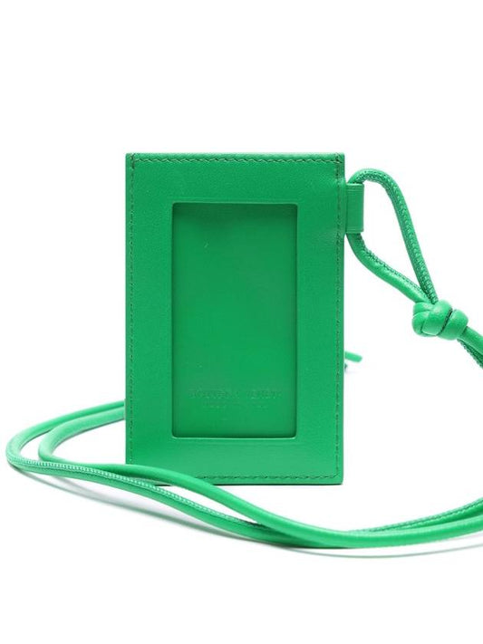 Intrecciato Strap Card Wallet Green - BOTTEGA VENETA - BALAAN.