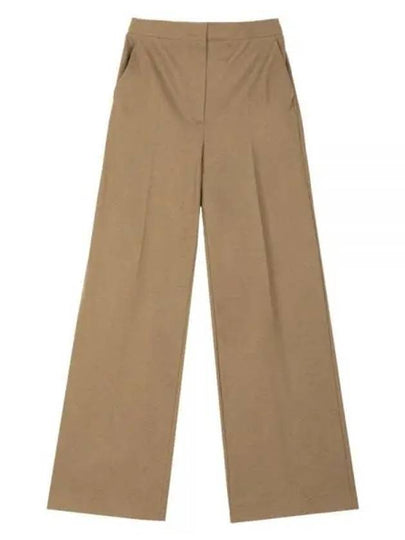 Women's Unghia Camel Cotton Wide Pants Camelo - MAX MARA - BALAAN 2