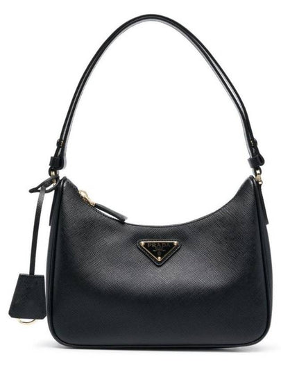 Re-Edition Saffiano Leather Mini Bag Black - PRADA - BALAAN 2