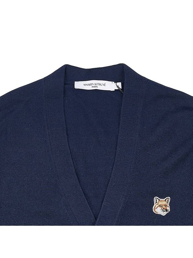 Fox Head Patch Classic Cardigan Navy - MAISON KITSUNE - BALAAN 4