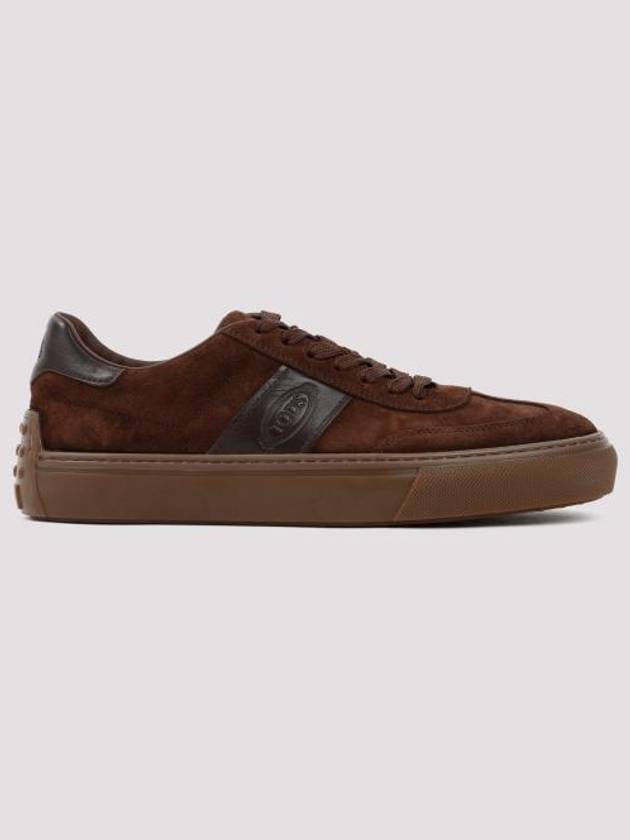 Suede Low Top Sneakers Brown - TOD'S - BALAAN 4