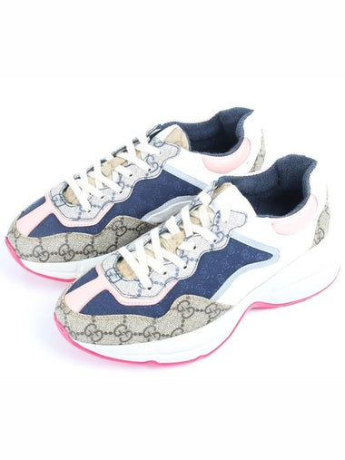 Pink sole Rhyton sneakers 35 220 - GUCCI - BALAAN 1