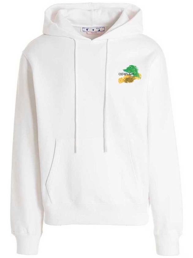 Men's Brush Arrow Hoodie White - OFF WHITE - BALAAN 1