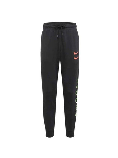 Men's Sportswear Double Swoosh Track Pants Black - NIKE - BALAAN 1