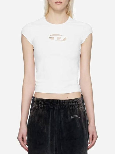 T Angie Peekaboo Logo Short Sleeve T-Shirt White - DIESEL - BALAAN 2