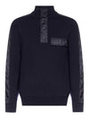 Oblique Jacquard Wool Knit Top Navy - DIOR - BALAAN 3