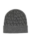 Valentino Garavani Monogram Beanie 5Y2HB02H MZNMJG - VALENTINO - BALAAN 2