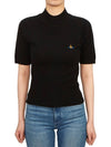 Bea Logo Short Sleeve T-Shirt Black - VIVIENNE WESTWOOD - BALAAN 4