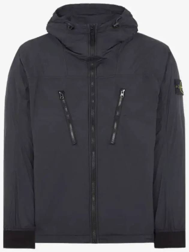 Skin Touch Nylon TC Hooded Jacket Black - STONE ISLAND - BALAAN 2