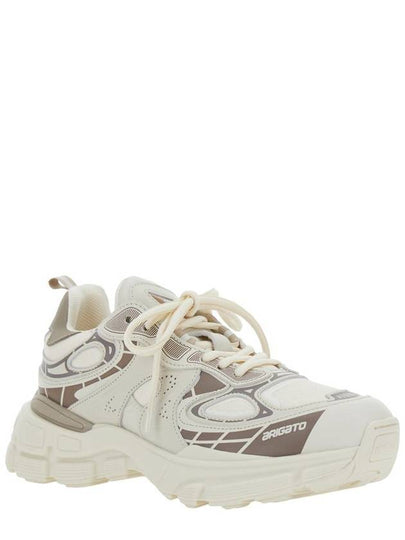 'Sphere Trip Running' Beige Sneakers With Chunky Sole And Logo On Tongue In Leather And Fabric Blend Woman - AXEL ARIGATO - BALAAN 2