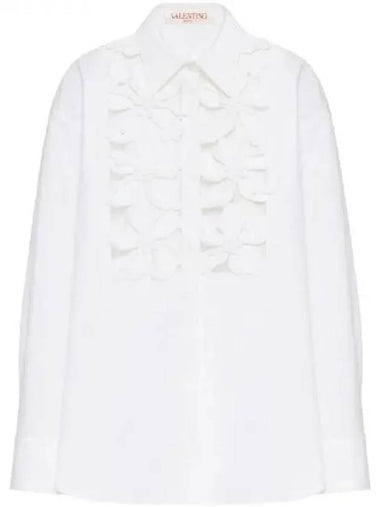 Flower cut out cotton shirt 271115 - VALENTINO - BALAAN 1