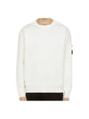 Cotton Diagonal Fleece Lens Sweatshirt White - CP COMPANY - BALAAN 2