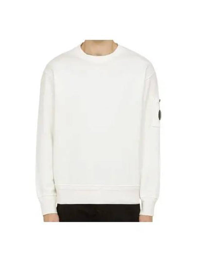 Cotton Diagonal Fleece Lens Sweatshirt White - CP COMPANY - BALAAN 2