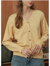 Knit Vneck cardigan yellow - MICANE - BALAAN 3