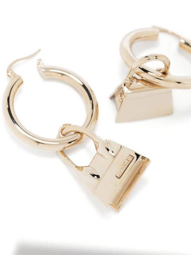 Les Creoles Chiquito Hoop Earrings Light Gold - JACQUEMUS - BALAAN 4