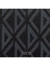 Vertical Long Zipper Wallet Black CD Diamond Canvas - DIOR - BALAAN 5