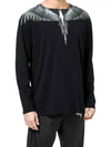 Wing Long Sleeve T-Shirt Black - MARCELO BURLON - BALAAN 3