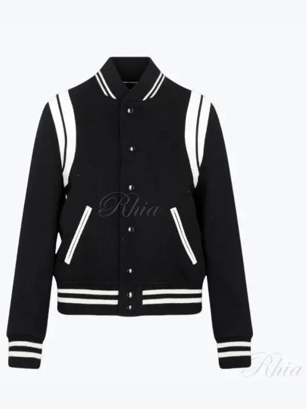 Teddy Jacket In Wool Black - SAINT LAURENT - BALAAN 2