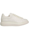 Men's Oversized Leather Low Top Sneakers White - ALEXANDER MCQUEEN - BALAAN 1