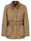 Diamond Quilted Nylon Jacket Beige - BURBERRY - BALAAN 2