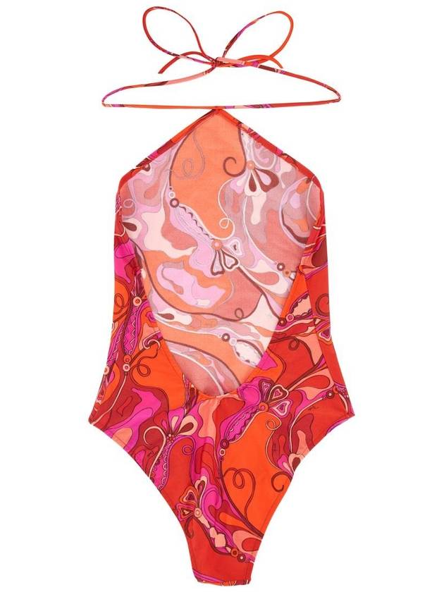 Pucci Orchid Print One Piece Swimsuit - EMILIO PUCCI - BALAAN 3