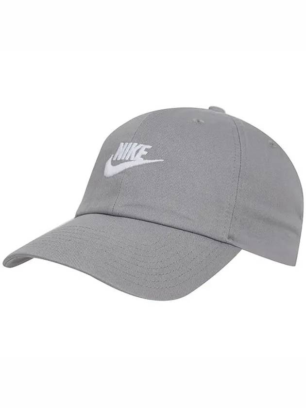 Club Unstructured Futura Washed Ball Cap Grey - NIKE - BALAAN 3