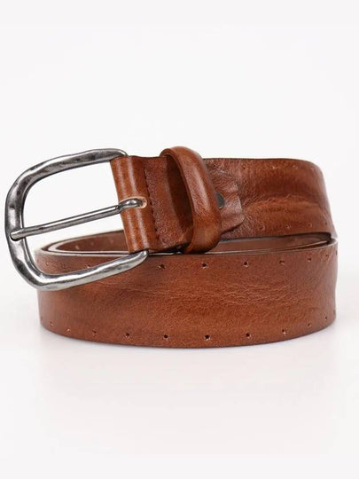 IKALOOK ITALY Simple Round Punching Leather Belt BE107 - IKALOOOK - BALAAN 2