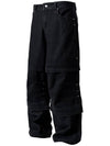 Double Layered Wide Denim Pants TP0059 - FLAVORISM - BALAAN 3