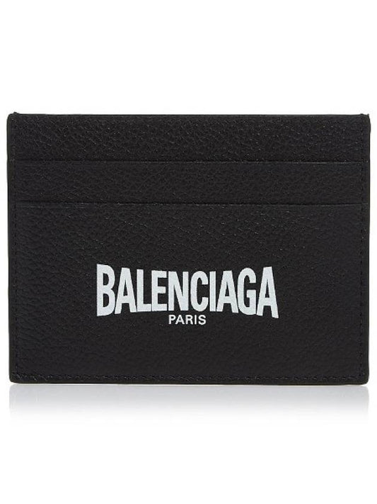logo print card wallet black - BALENCIAGA - BALAAN.