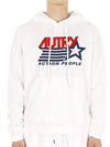 Iconic Logo Print Hoodie White - AUTRY - BALAAN 2