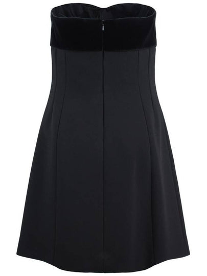 Max Mara Velvet And Sablé Bustier Minidress - MAX MARA - BALAAN 2