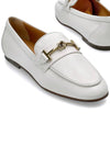 Women's Double T Logo Leather Loafers White - TOD'S - BALAAN 2