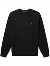 Embroidered Logo Pony Crew Neck Sweatshirt Black - POLO RALPH LAUREN - BALAAN 2