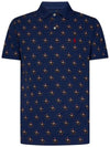 Pony Print All Over Polo Shirt Navy - POLO RALPH LAUREN - BALAAN 1