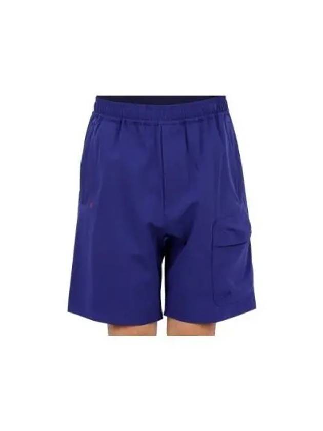 Shell Cargo Pocket Shorts Blue - STONE ISLAND - BALAAN.