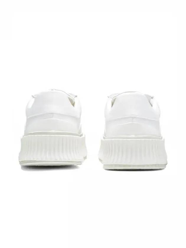 Recycled Canvas Platform Low Top Sneakers White - JIL SANDER - BALAAN 5